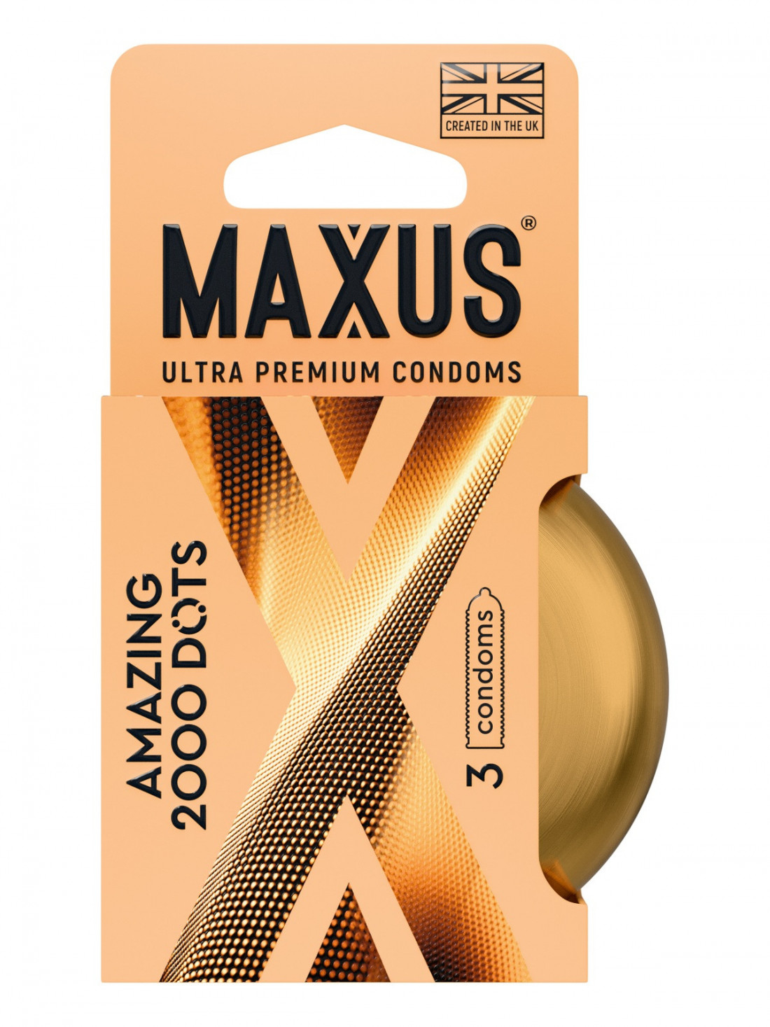Презервативы Maxus - Amazing 2000 Dots, точечные, 3 шт MXS-30-03
