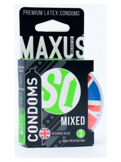 Презервативы Maxus Air - Mixed, ассорти, латексные, пластиковый кейс, 3 шт MXS-14-03