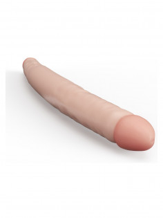 Фаллоимитатор двусторонний Lovetoy - Two Ended Massager 43 x 3,6 см, телесный 057103