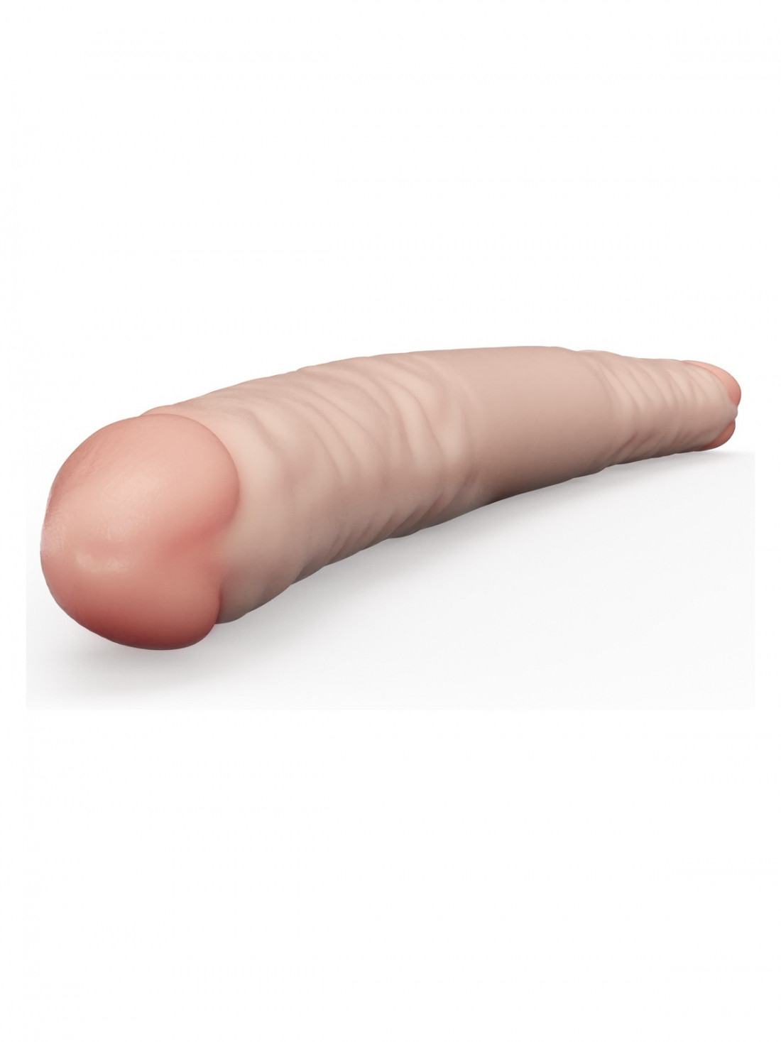 Фаллоимитатор двусторонний Lovetoy - Two Ended Massager 43 x 3,6 см, телесный 057103