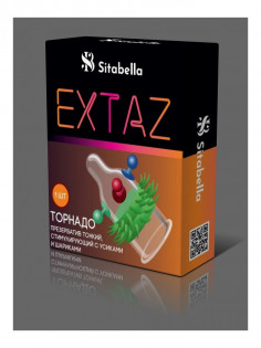 Презерватив Sitabella - Exstaz - Торнадо, тонкий, стимулирующий, латексный, 1 шт 1507