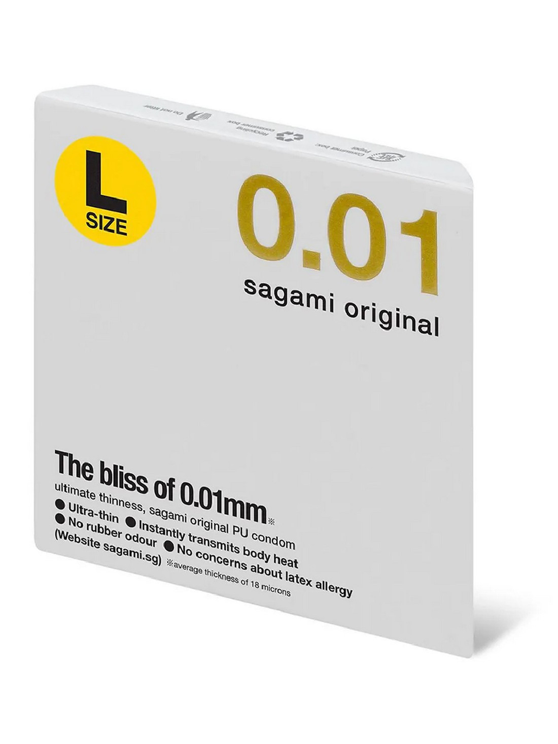 Презерватив Sagami 0,01 L size, ультратонкий, увеличенного размера, 1шт | LOVESTORE