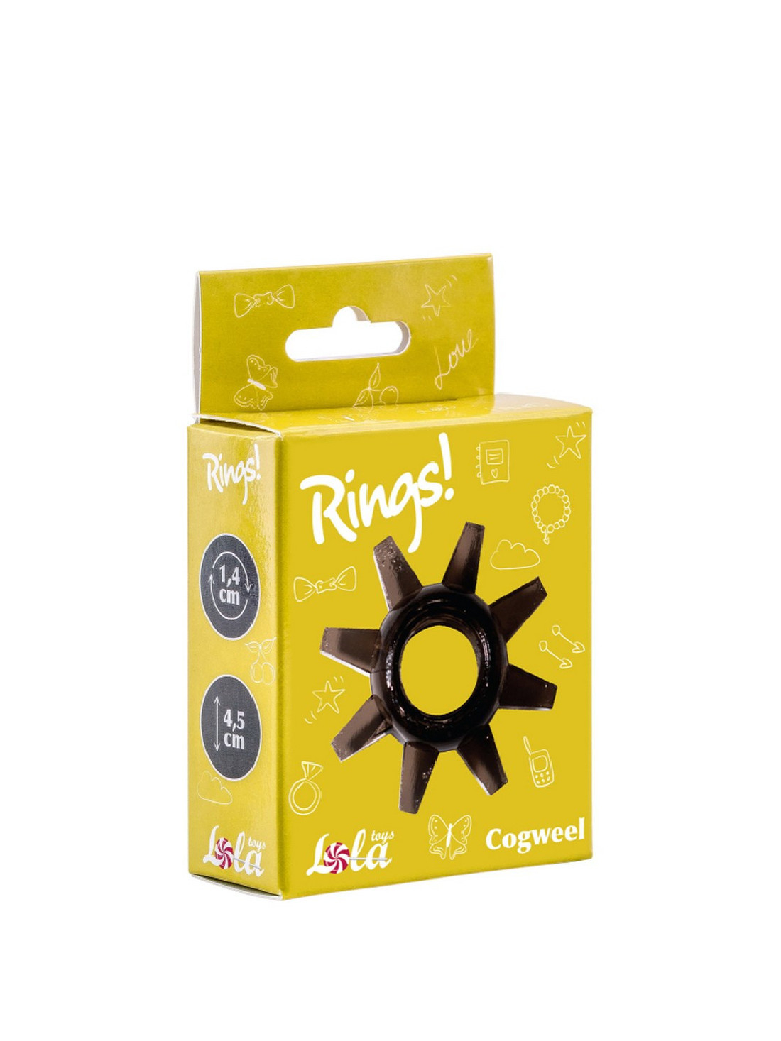 Эрекционное кольцо Lola Games - Rings - Cogweel black 0114-91Lola | LOVESTORE