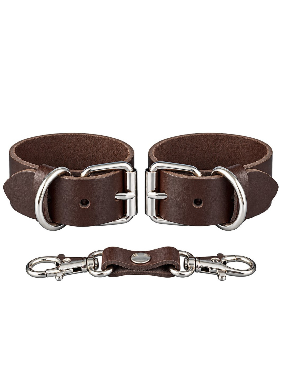 Наручники Sitabella - Новичок, из натуральной кожи, коричневые 3359-8 | LOVESTORE