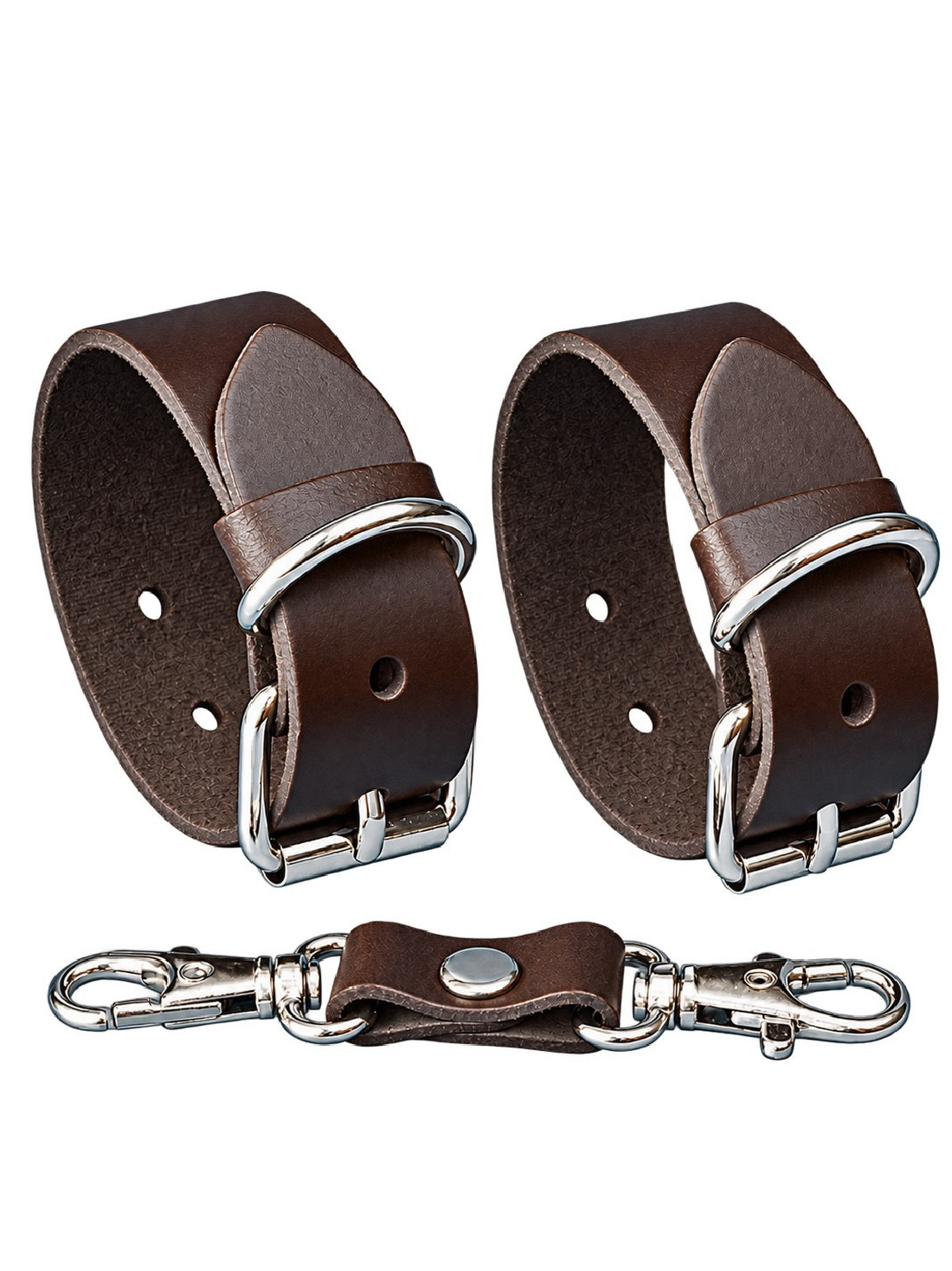Наручники Sitabella - Новичок, из натуральной кожи, коричневые 3359-8 | LOVESTORE