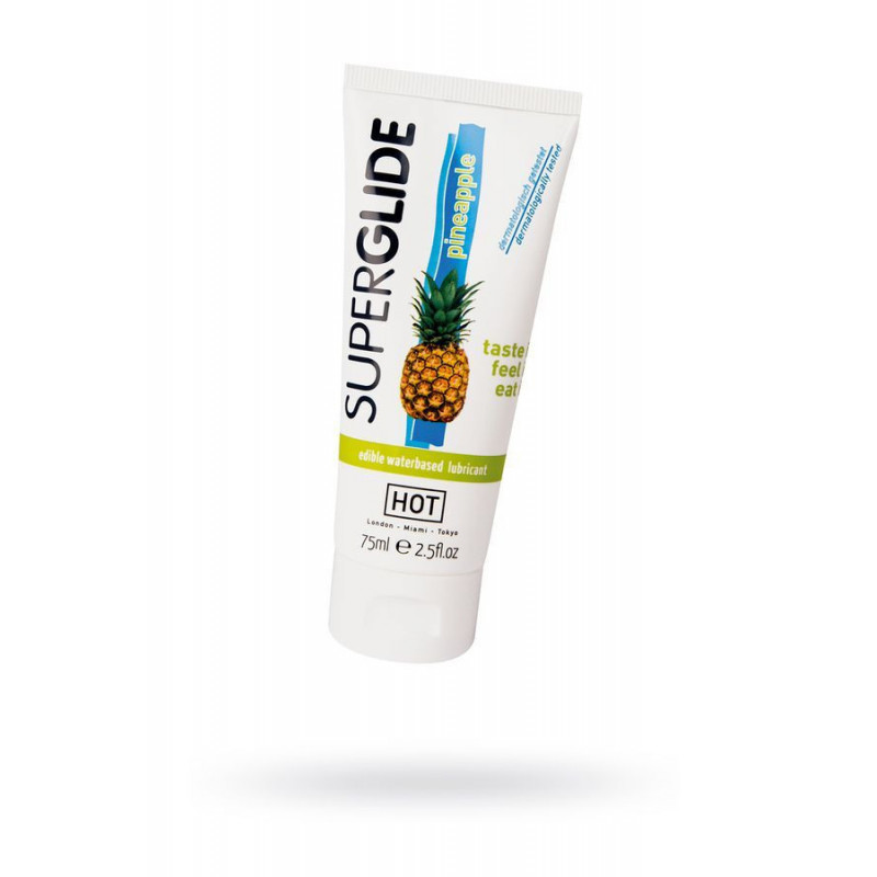 Гель HOT Superglide Pineapple 75мл, на водной основе, со вкусом ананаса 44117