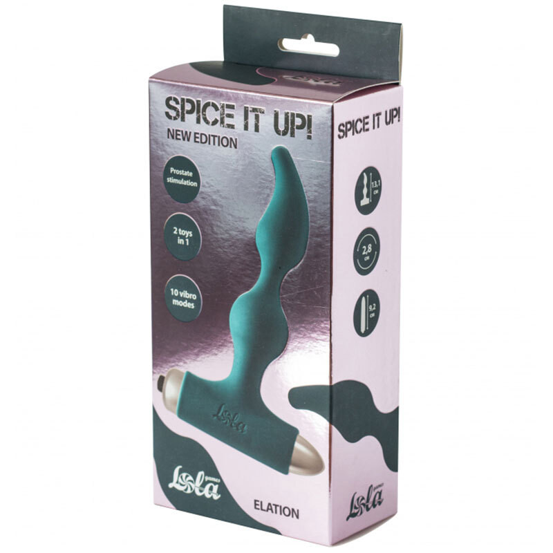 Анальная пробка с вибрацией Spice it up New Edition Elation Dark green 8018-02lola