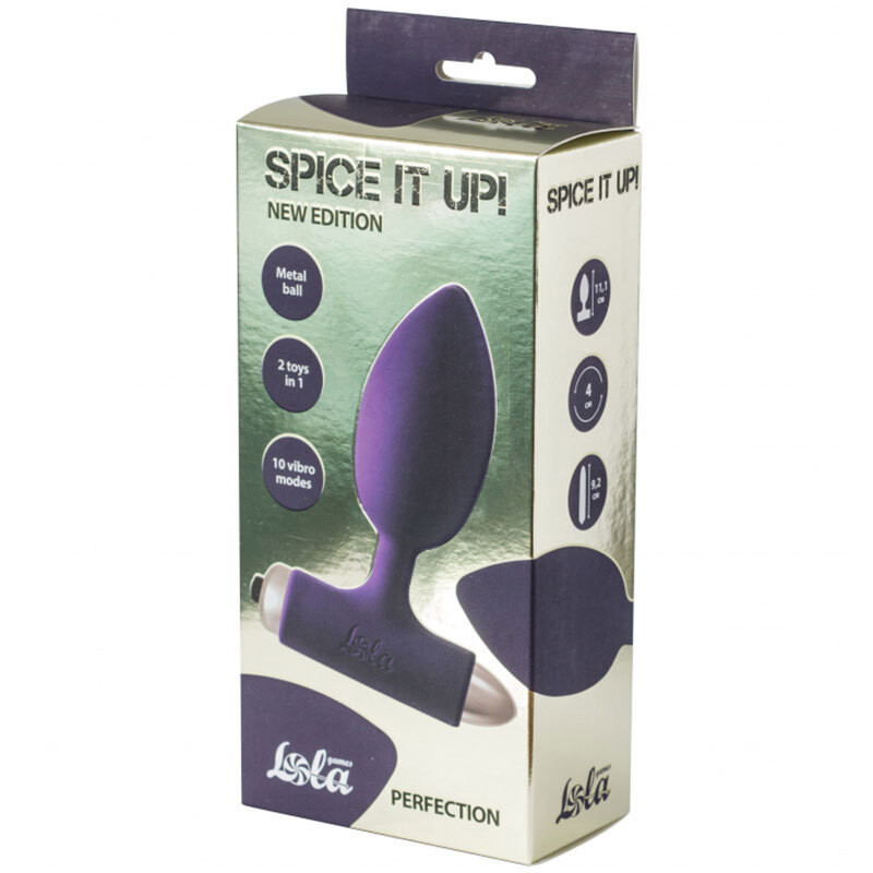 Анальная пробка с вибрацией Spice it up New Edition Perfection Ultraviolet 8014-04lola