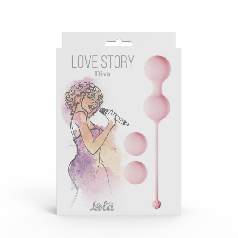 Набор вагинальных шариков Love Story Diva 3012-01 pink