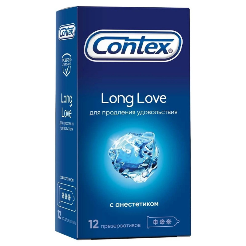 Презерватив CONTEX №12 Long Love (пролонгирующие)