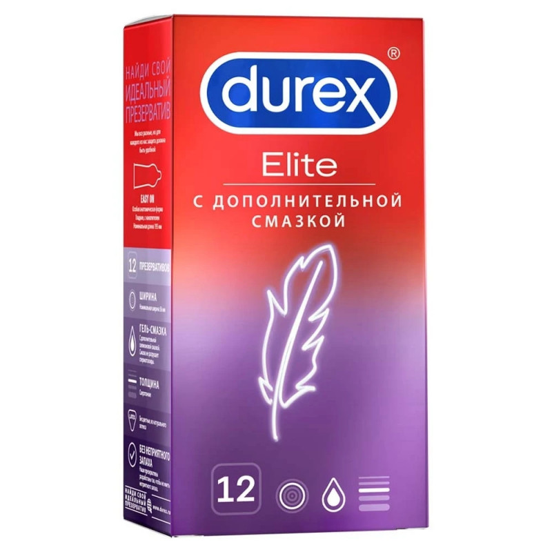 Презерватив DUREX Elite (ультратонкие со смазкой) №12