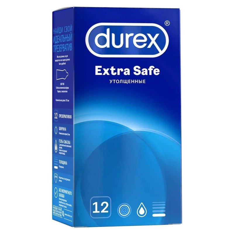 Презерватив DUREX Extra Safe (более плотные) №12