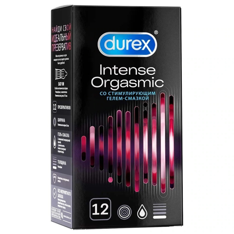 Презерватив DUREX INTENSE ORGASMIC (рельефные) №12