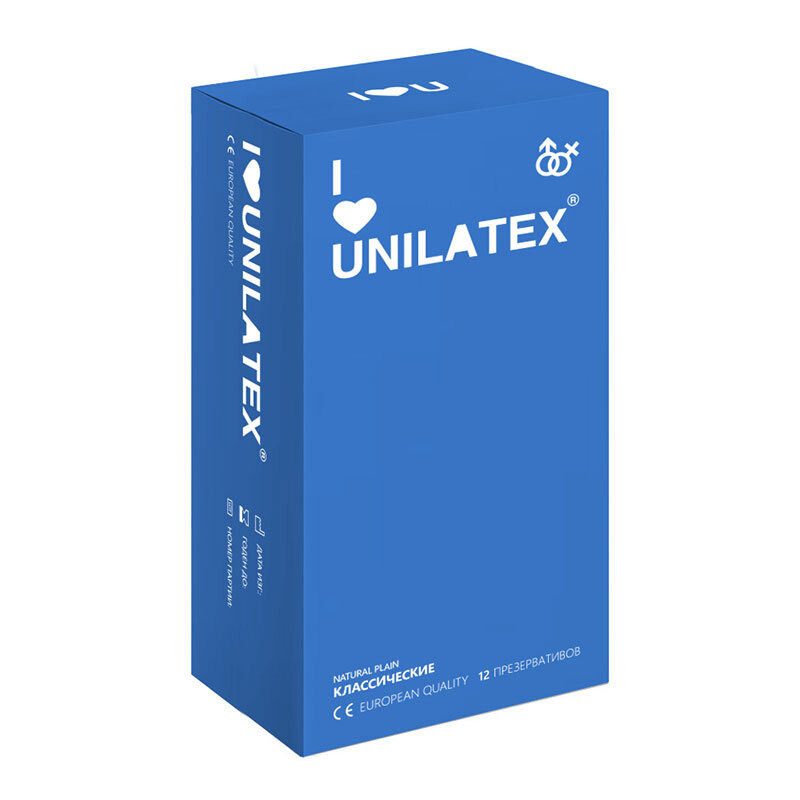 Презерватив Unilatex Natural Plain гладкие классические №12