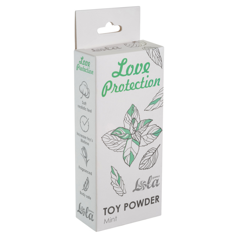 Пудра для игрушек ароматизированная Love Protection Мята 15г 1823-00Lola