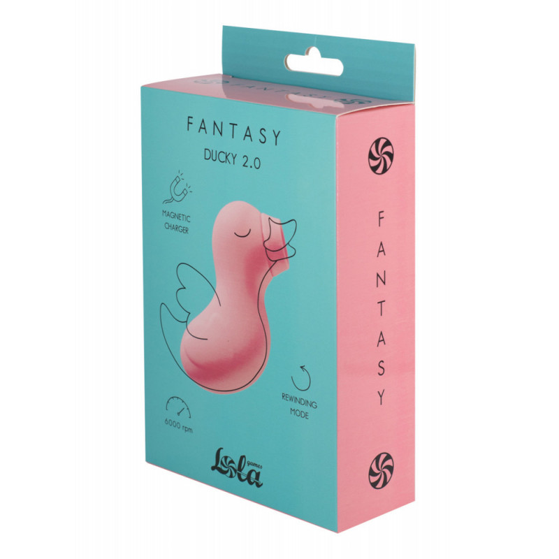 Вакуумный стимулятор Lola Games - Fantasy - Ducky 2.0 - Pink, перезаряжаемый, розовый 7913-02