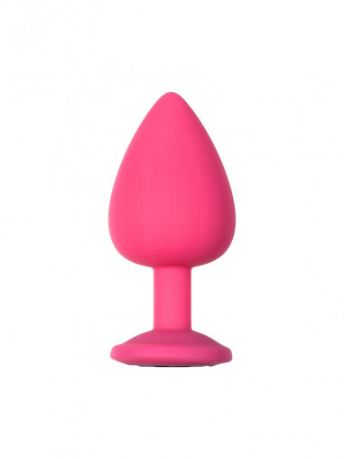 Анальная пробка Lola Games - Emotions - Cutie Large - Pink - Black Crystal 4013-01Lola