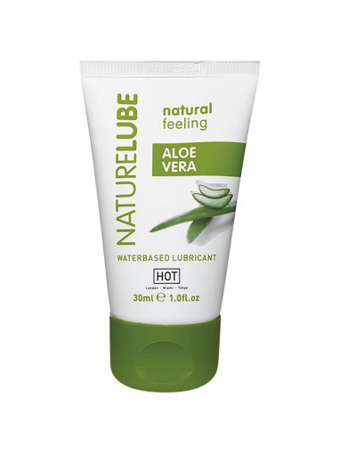 Лубрикант Hot - Nature Lube Aloe Vera Waterbased Lubricant, с алоэ вера, на водной основе, 30мл 44131