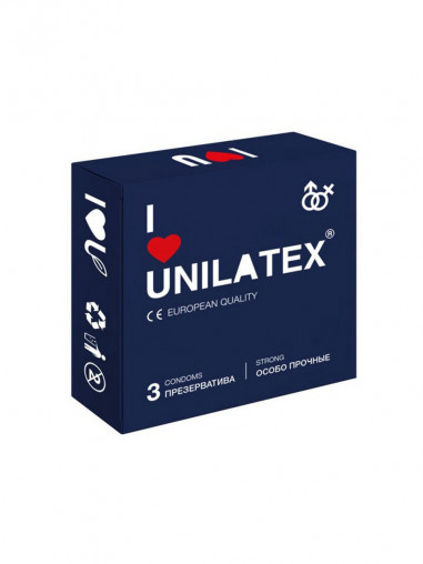 Презерватив Unilatex Extra strong (особо прочные) №3