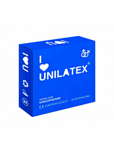 Презерватив Unilatex Natural Plain гладкие классические №3