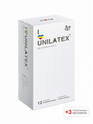 Презерватив Unilatex Multifrutis ароматизированные №15