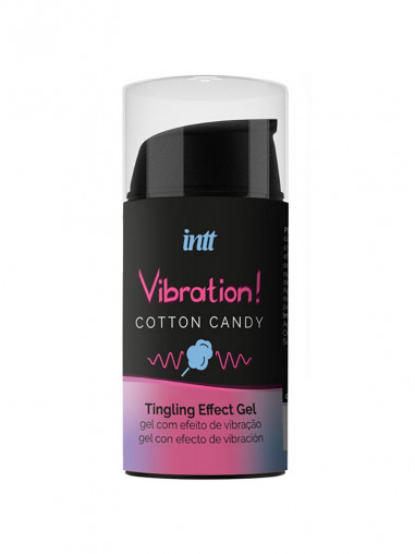 Увлажняющий гель Intt - Vibration Cotton Candy Жидкий вибратор 15мл VIB0008